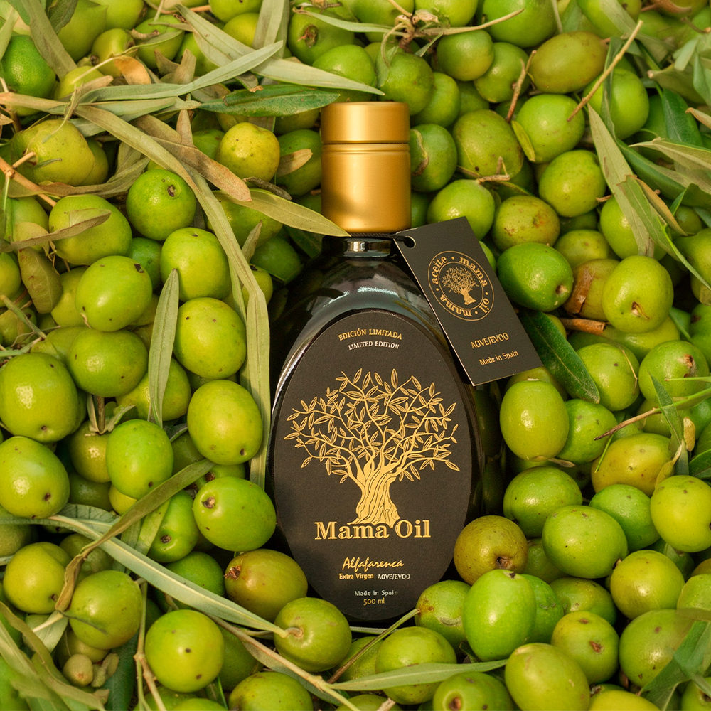 Mama Oil · AOVE Premium Alfafarenca · Sierra Mariola, Alicante